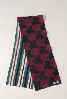 AW1213 SHADOW ROSES DOUBLE SCARF - VARUIOUS